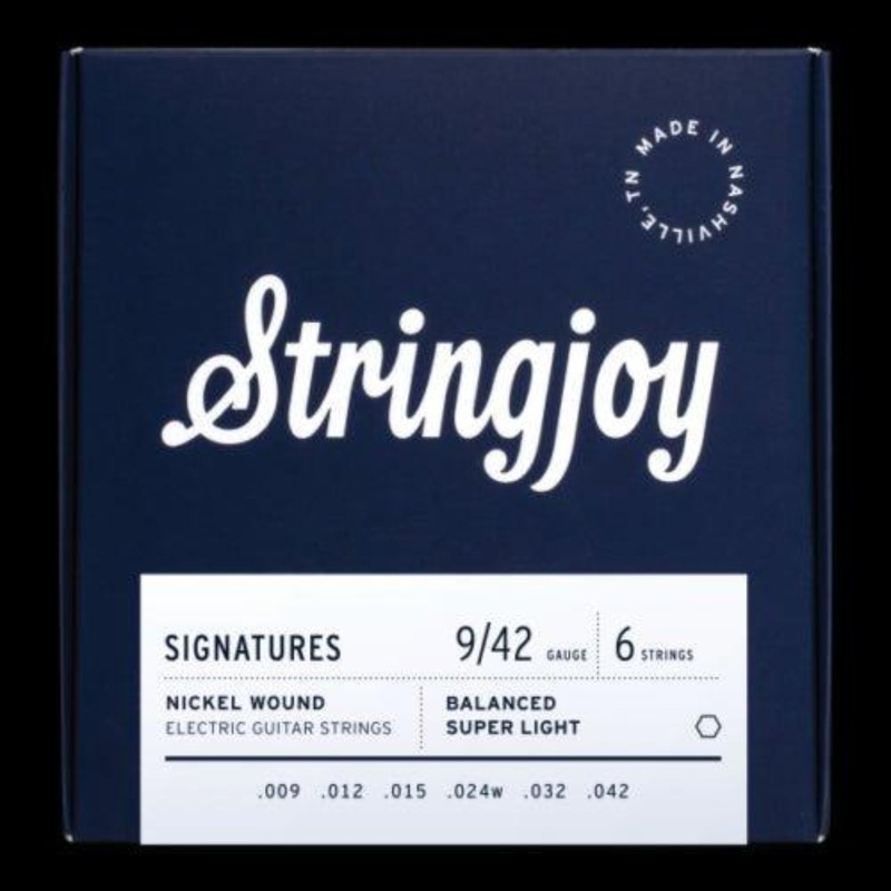 Stringjoy Balanced Super Light Gauge (9-42) Nickel Wound Electric Guitar Strings