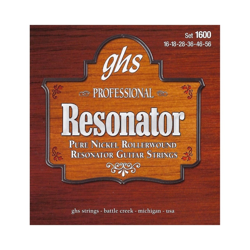 GHS 1600 Pure Nickel Rollerwound Dobro G-Tuning Roller Wound Strings