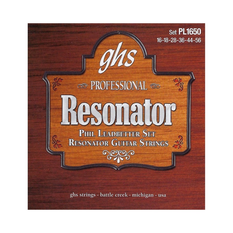 GHS PL1650 Phil Leadbetter Phosphor Bronze Resonator Acoustic Guitar Strings