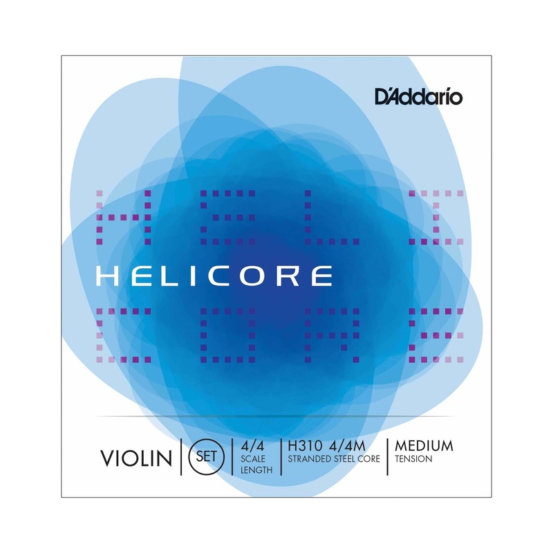 D’Addario Helicore H310 4/4 Scale Medium Tension Stranded Steel Core Violin Strings