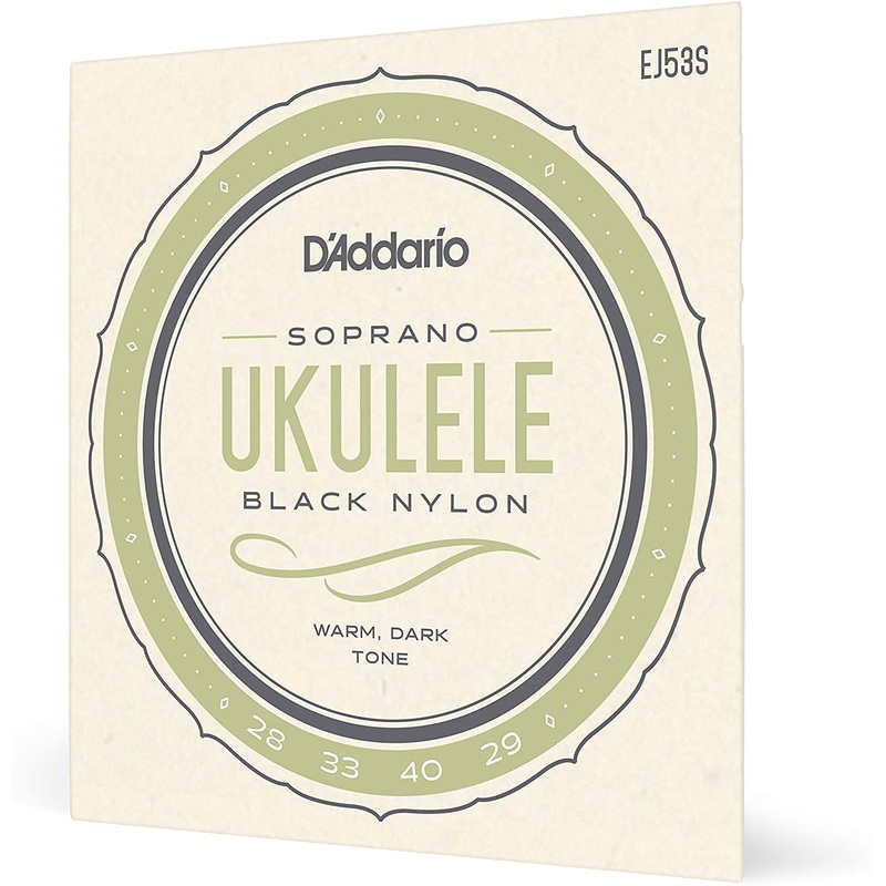 D’Addario EJ53S Pro Art Rectified Soprano Ukulele Strings, Black Nylon