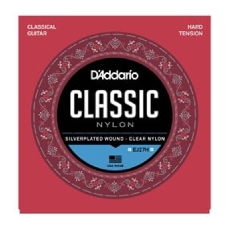 D’Addario EJ27H Nylon Classical Guitar Strings – Hard Tension