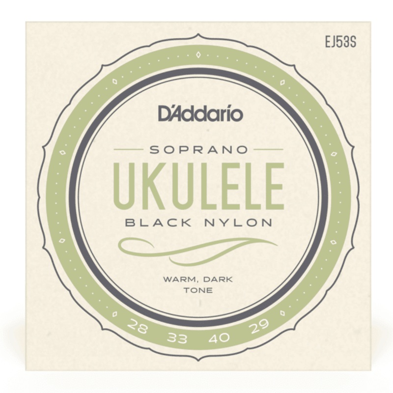 D’Addario EJ53S Pro-Art Soprano Ukulele Strings – Black Nylon