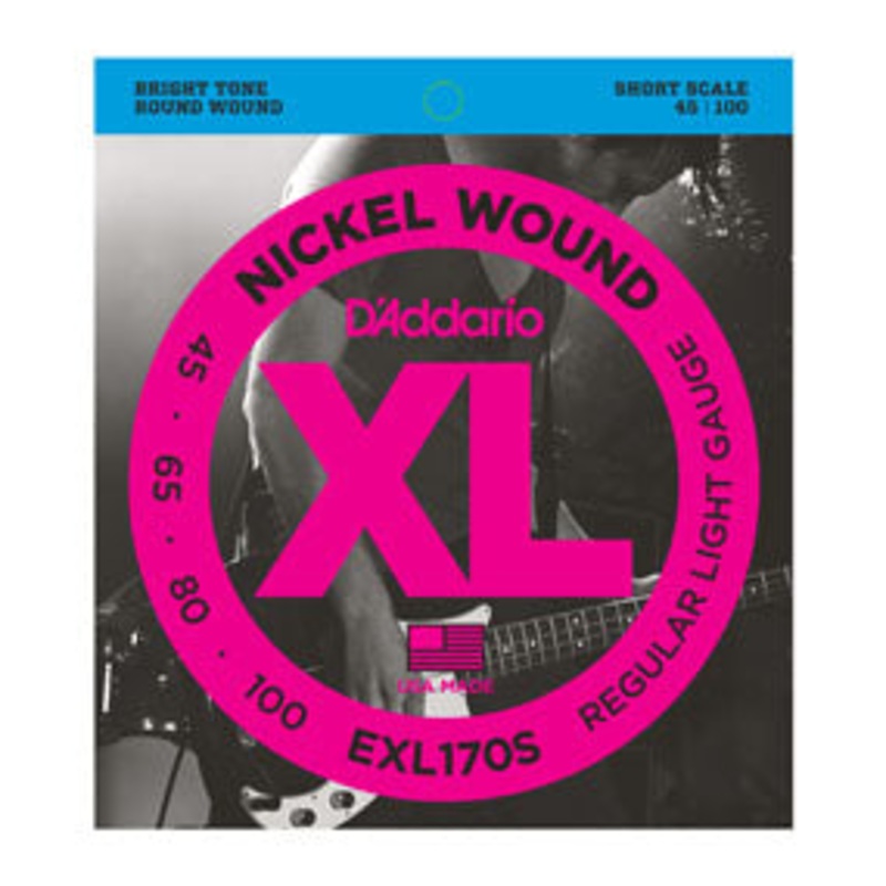 D’Addario EXL170S Nickel Wound Bass Light 45-100 Short Scale