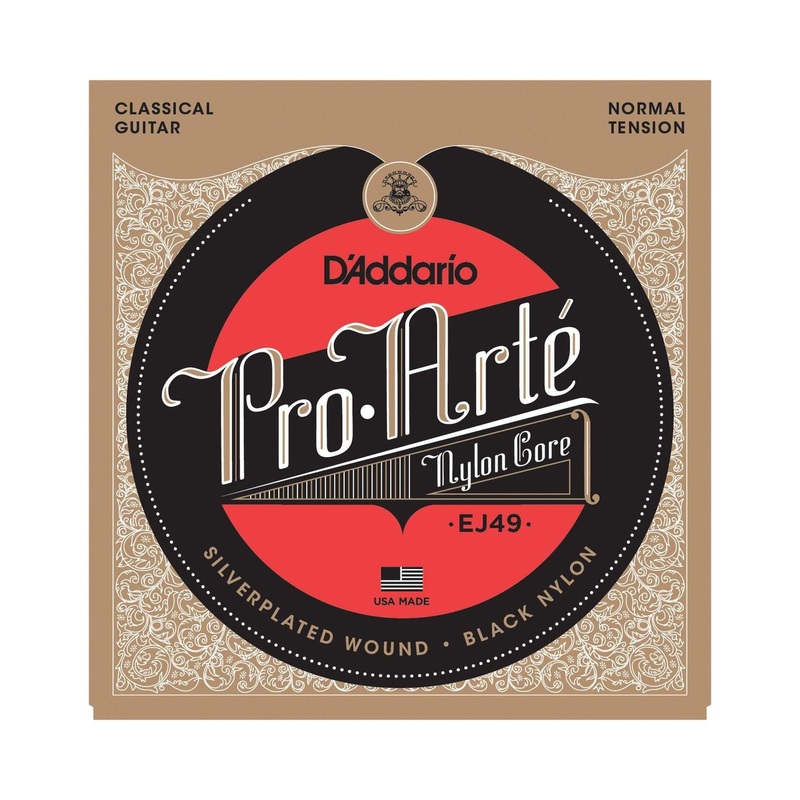 D’Addario EJ49 Black Nylon Normal Tension Classical Guitar Strings