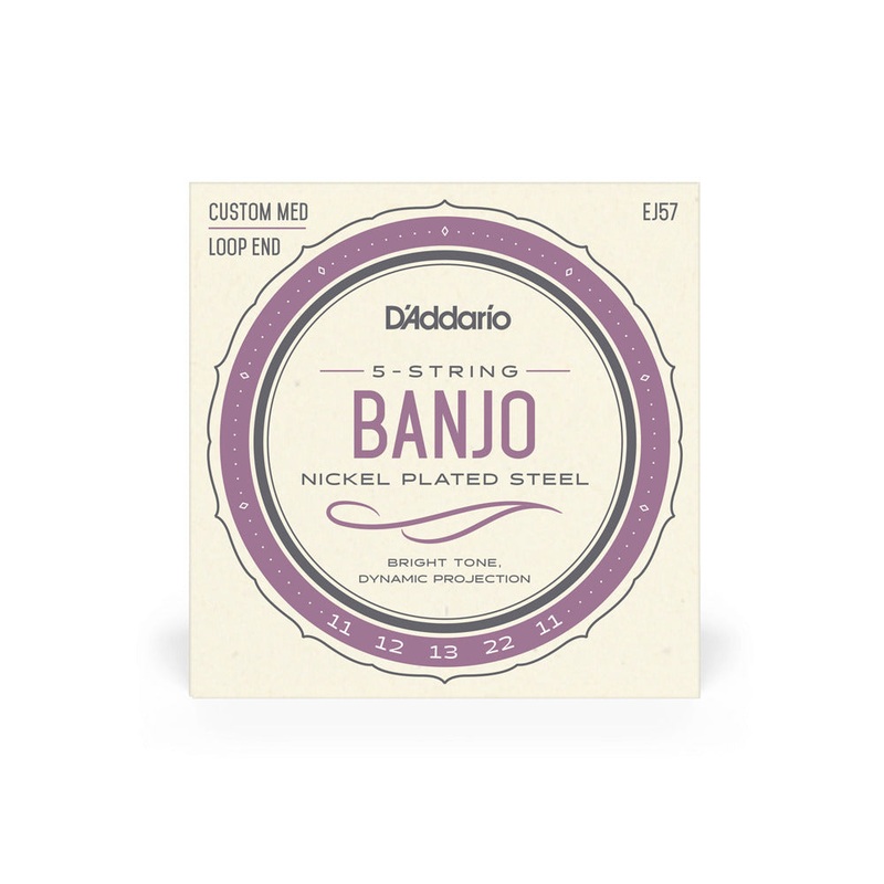 D’Addario Nickel 5-String Custom Medium Banjo Strings EJ57