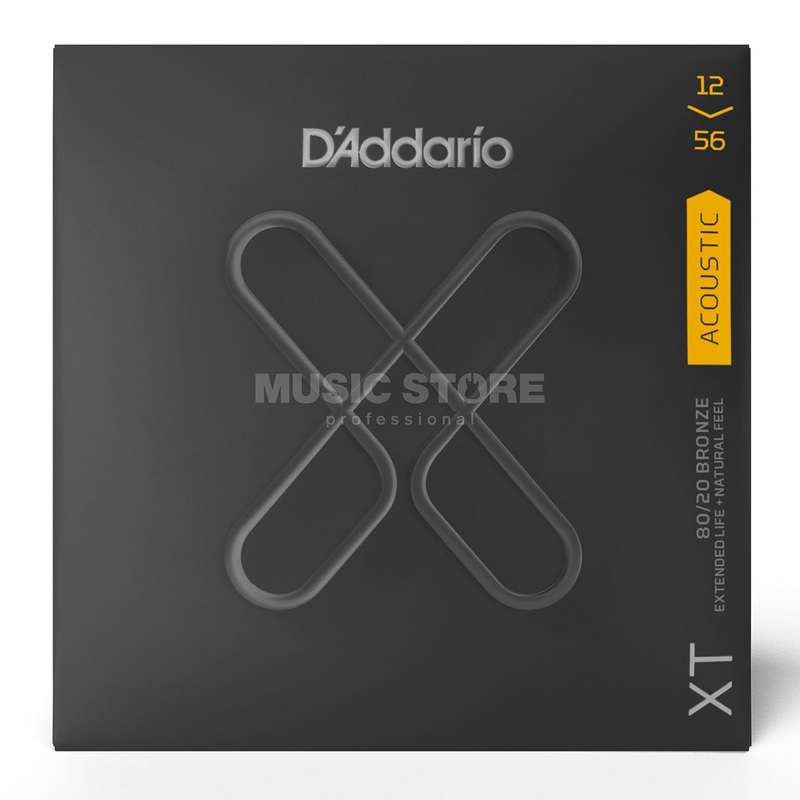 D’Addario XT Acoustic Phosphor Bronze Strings, 11-56 Light Top/Medium Bottom