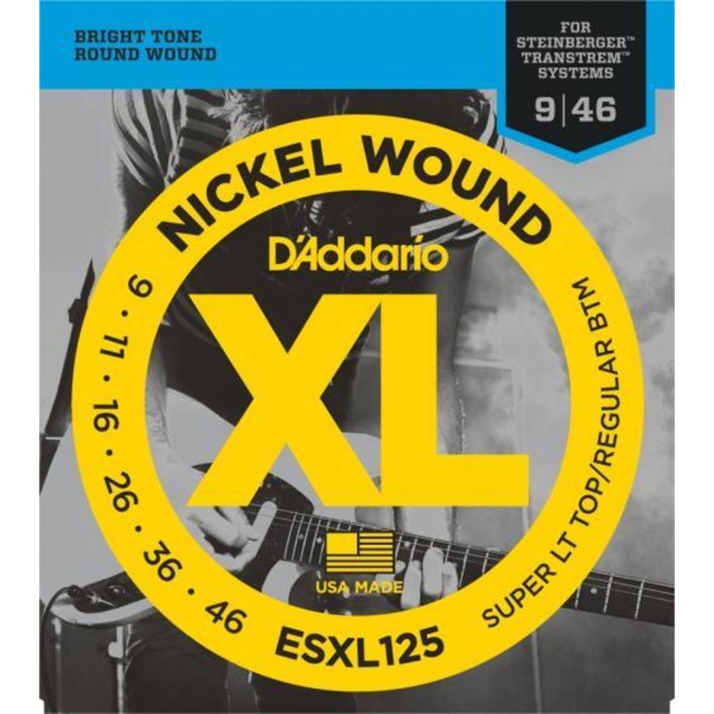 D’Addario Nickel Wound Double Ball End Strings (9-46)
