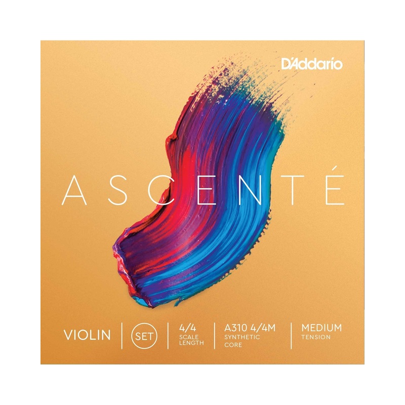 D’Addario Ascente A310 4/4 Scale Medium Tension Synthetic Core Violin Strings