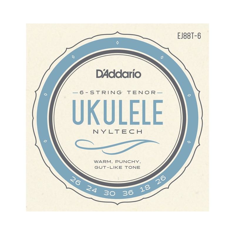 D’Addario EJ88T-6 Nyltech 6-String Tenor Ukulele Strings