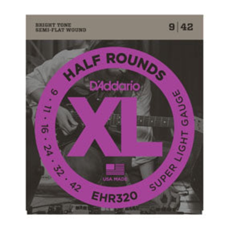 D’Addario EHR320 Half Rounds Super Light 9-42