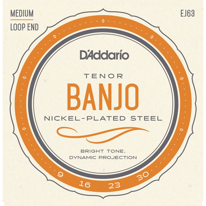 D’Addario EJ63 Tenor Banjo Nickel 9-30