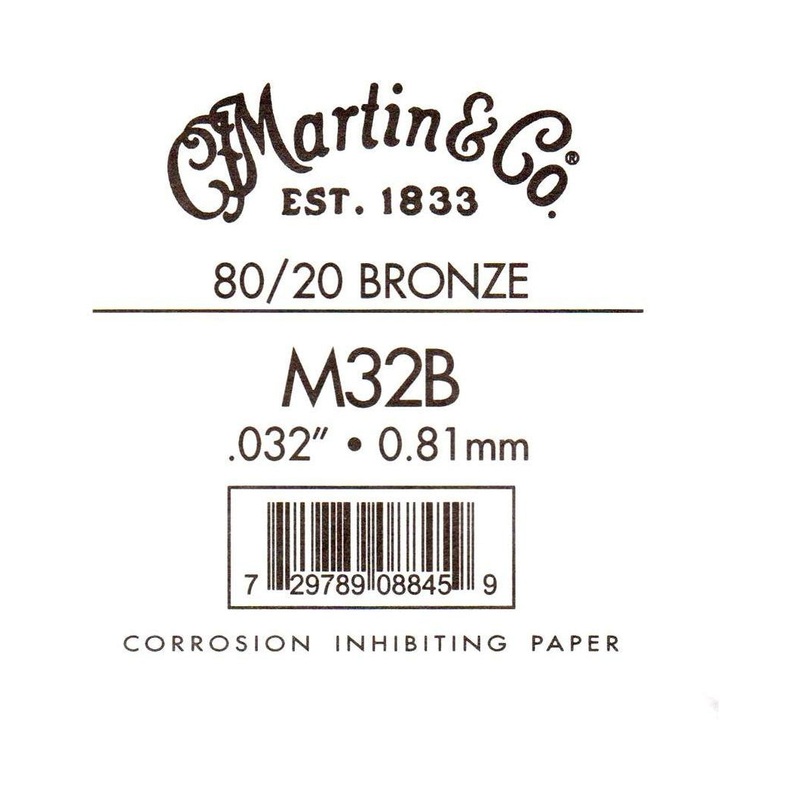 Martin Bronze Wound Ball End Single String .032
