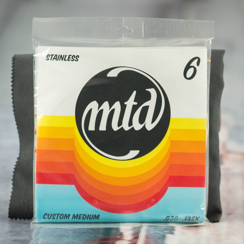 MTD STR6CM Stainless Steel Round Wound Custom Medium Bass Strings, 30-135