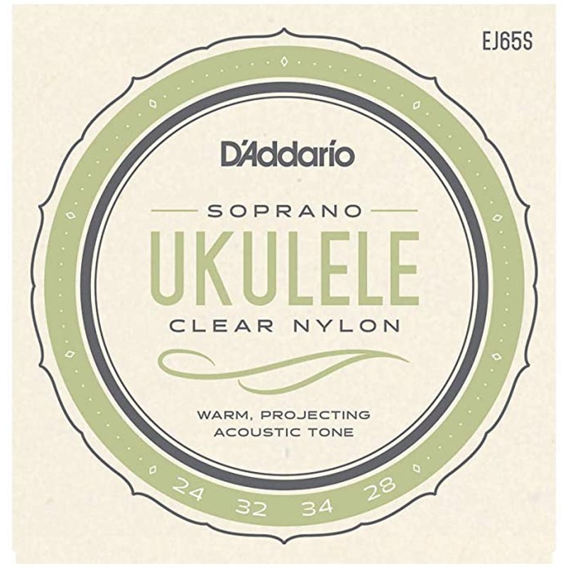 D’Addario EJ65S Pro Art Soprano Strings, Clear Nylon