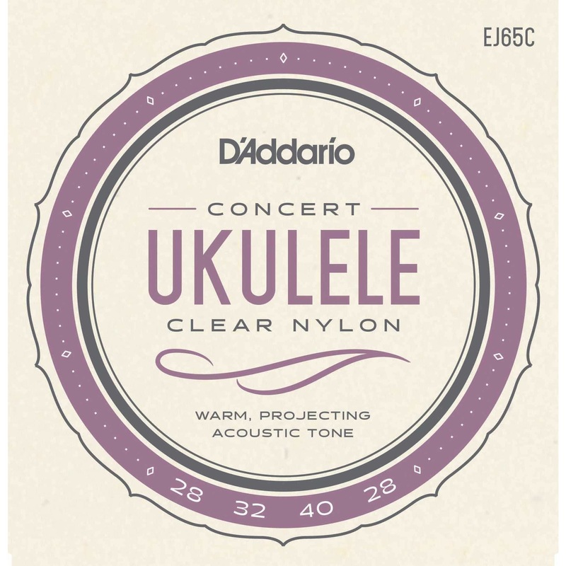 D’Addario EJ65C Pro-Arte Custom Extruded Clear Nylon Concert Ukulele Strings