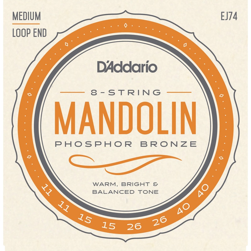 D’Addario EJ74 Mandolin Strings Phosphor Bronze Medium 11-40