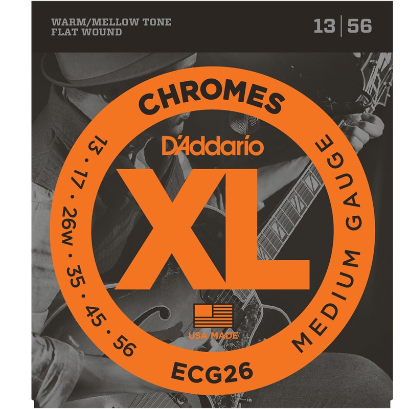 D’Addario ECG26 Chromes Flat Wound Medium 13-56
