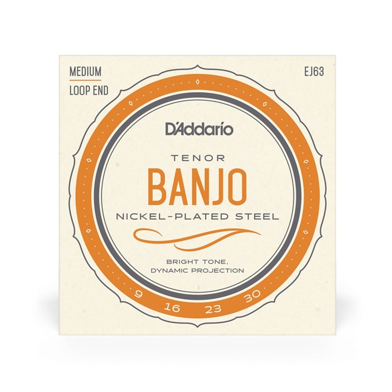 D’Addario EJ63 Tenor Banjo Strings, Medium, 9-30