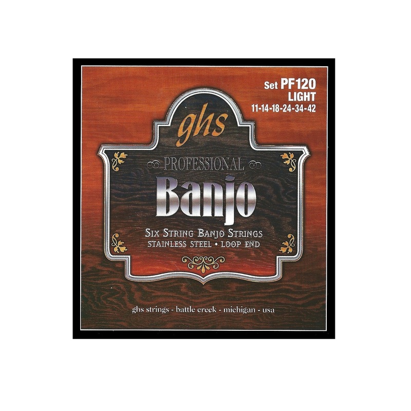 Shop GHS PF120 6-String Banjo Loop End Strings 11-42 Online