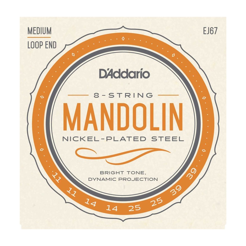 D’Addario EJ67 Nickel Plated Steel Medium Gauge Mandolin Strings