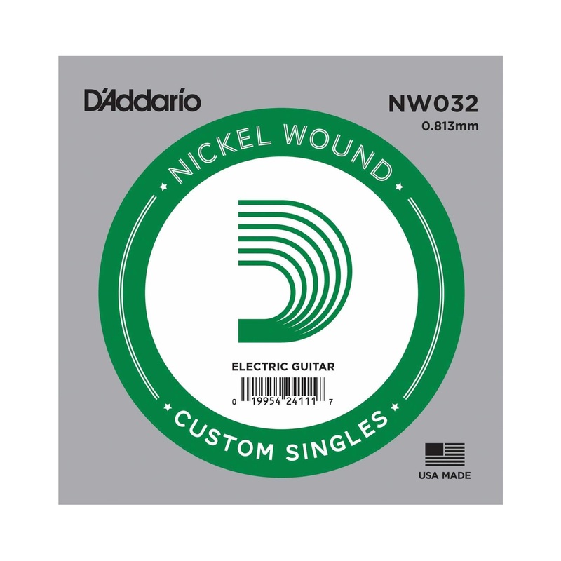 D’Addario NW032 Nickel Roundwound Ball End 032 Single String