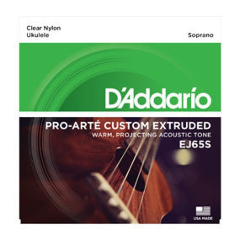 D’Addario EJ65S Pro-Art Custom Extruded Ukulele, Soprano