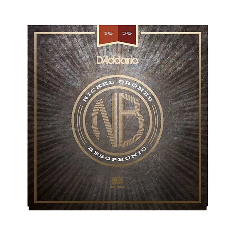 D’Addario Nickel Bronze Acoustic Guitar Strings, Resophonic Guitar, 16-56