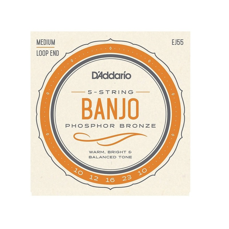 Buy D’Addario EJ55 Phosphor Bronze 5-String Banjo Strings