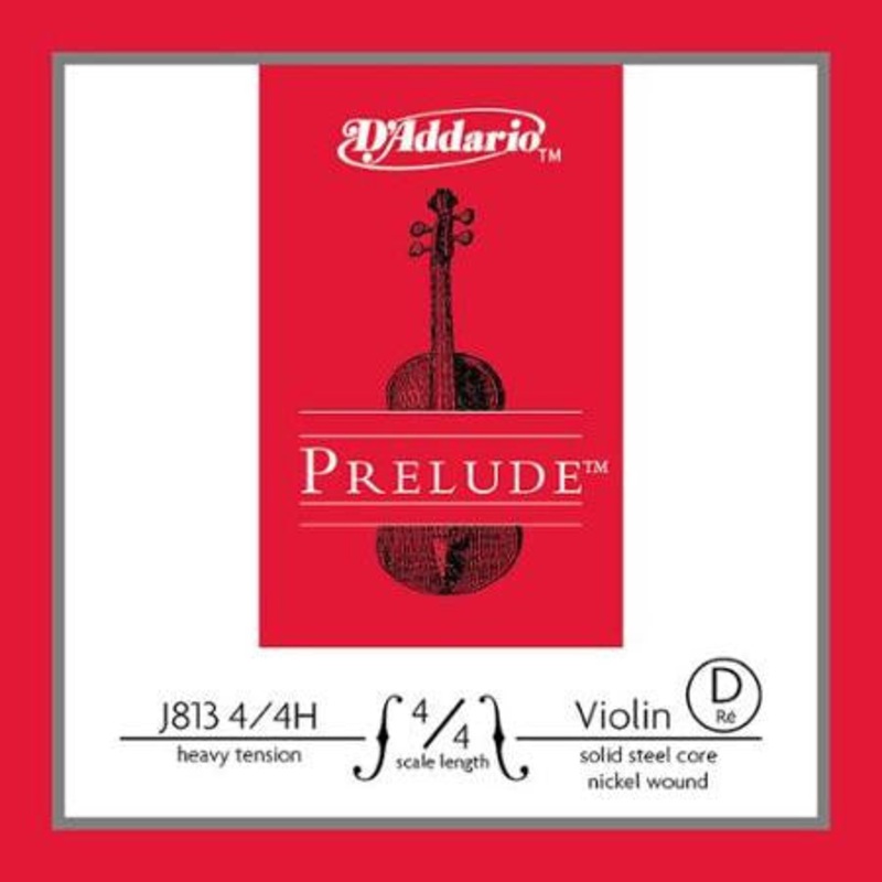 D’Addario J813 Prelude Violin D String Medium Scale 3/4