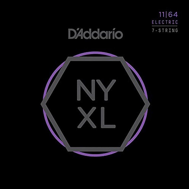 D’Addario NYXL Medium 11-64 Nickel Wound 7-String Electric Guitar Strings