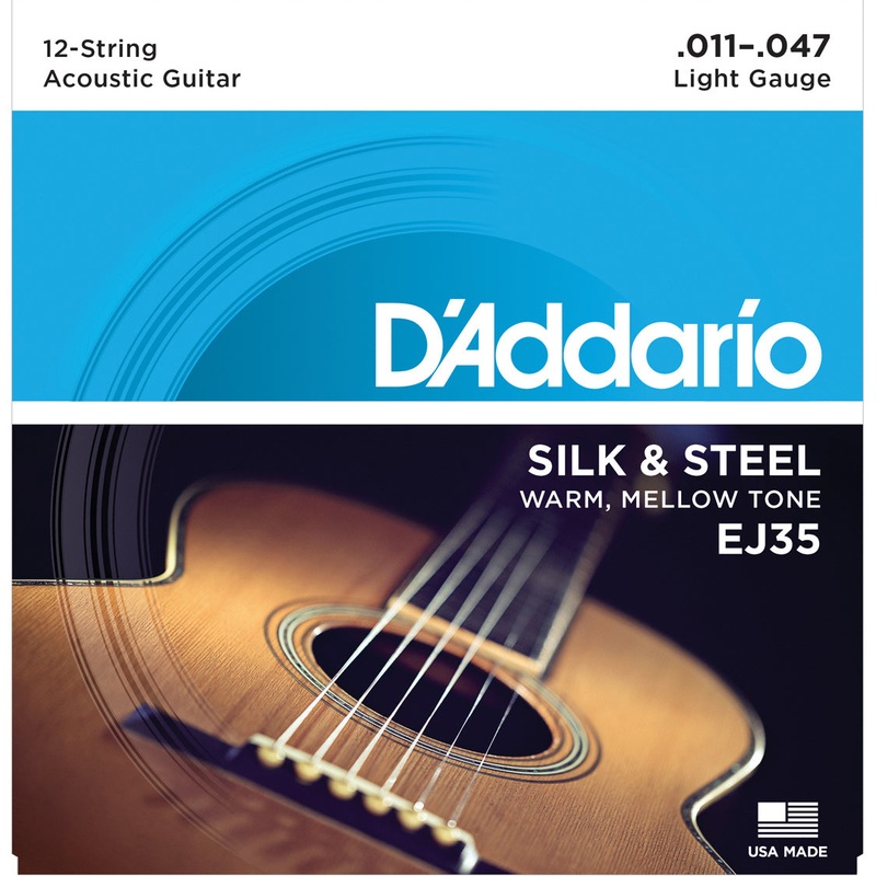 D’Addario EJ35 Silk & Steel 12-String Folk 11-47