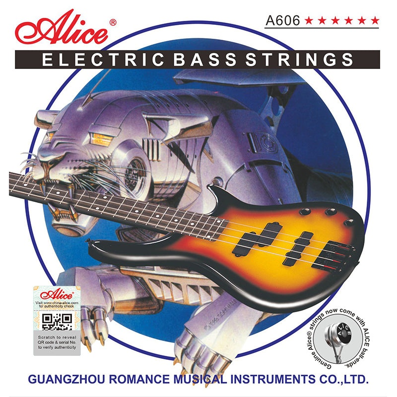 Alice A606L4 4-String Electric Bass Guitar Strings Light .040 ~ .095,