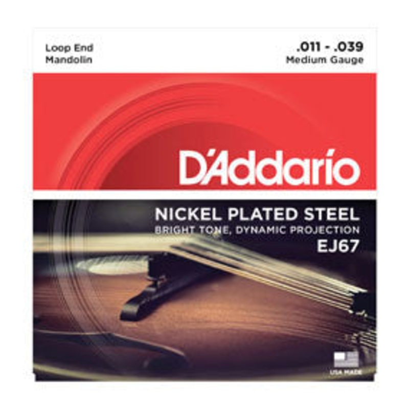 D’Addario EJ67 Nickel Mandolin Strings, Medium, 11-39
